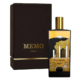 Frasco de perfume grabado en dorado con imagen de Sicilia Memo Paris Sicilian Leather
