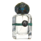 Frasco de vidrio de extracto de perfume con amuleto y tapon de piedra Mendittorosa Sirio