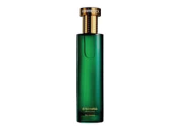 Frasco Agua de Perfume verde con tapón dorado Hermetica Eterniris