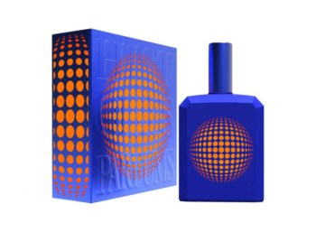 Frasco de perfume azul con esfera naranja Histoires de Parfums Bleu 1.6
