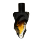 Frasco de perfume de cristal degradado negro en forma de silex Neandertal Dark