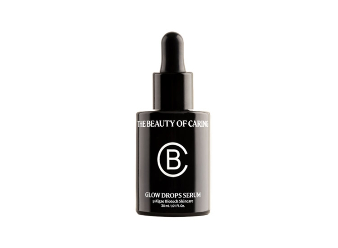 Frasco de Vidrio Negro The Beauty of Caring Glow Drops Serum