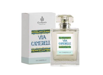 Frasco rectangular de cristal Carthusia Via Camerelle
