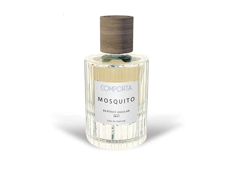 Frasco troquelado de agua de perfume Comporta Perfumes Mosquito