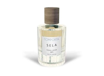 Frasco cilíndrico troquelado Frasco troquelado de agua de perfume Comporta Perfumes Sela 100ml