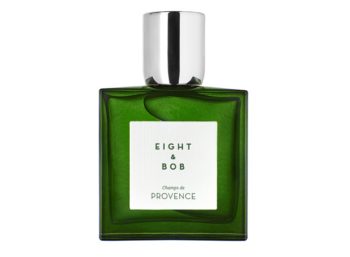 Frasco de Agua de Perfume verde con tapón plateado Eight & Bob Champs de Provence
