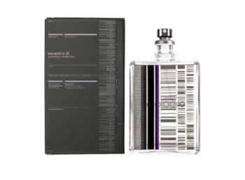 Frasco de perfume trasparente con serigrafia de codigo de barras Escentric Molecules Escentric 01