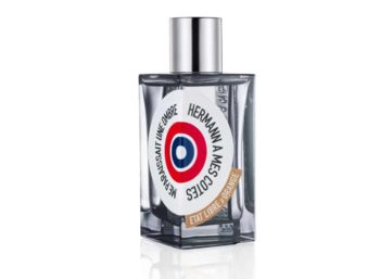 Frasco de perfume de cristal ahumado con tapón plateado Etat Libre d´Orage Hermann a Mes Cotes