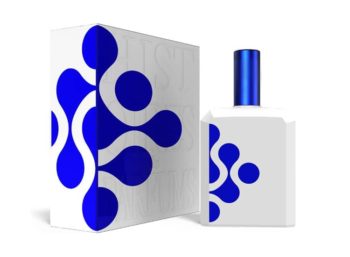 Frasco de perfume blanco con dibujos azules Histoires de Parfums Bleu 1.5