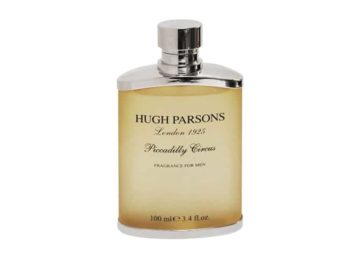 Frasco de Perfume Amarillo en forma de petaca Hugh Parsons Piccadilly Circus