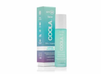 Tubo en spay con proteccion solar Coola Makeup Setting Sray SPF 30