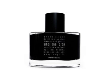 Frasco de perfume negro Mark Buxton Emotional Drop