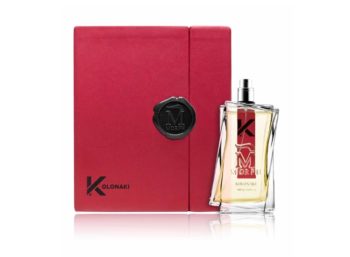 Frasco de Perfume con caja roja Morph Kolonaki