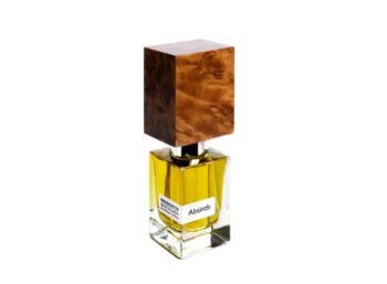 Frasco rectangular con tapón de madera de extracto de perfume Nasomatto Absinth