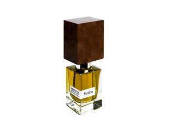 Frasco rectangular con tapón de madera de extracto de perfume Nasomatto Pardon