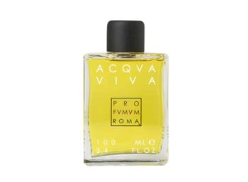 Frasco de cristal rectangular de extracto de perfume Profumum Roma Acqua Viva