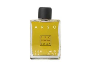 Frasco de cristal rectangular de extracto de perfume Profumum Roma Arso