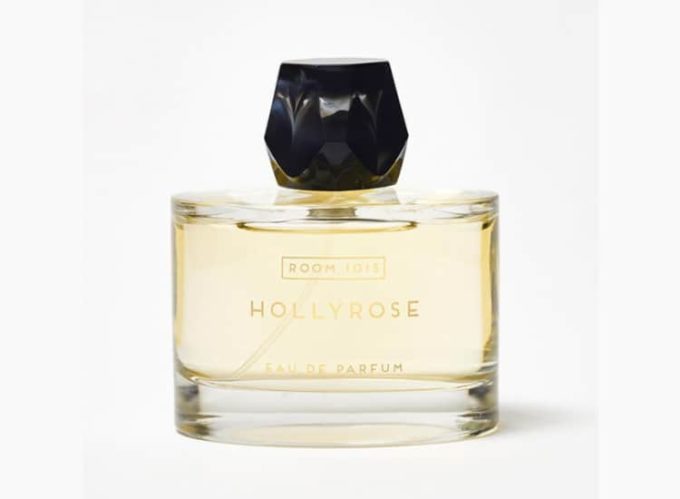 Frasco de cristal ovalado de agua de perfume Room 1015 Holly Rose