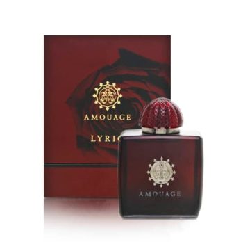 Frasco de cristal granate de agua de perfume Amouage Lyric for Woman