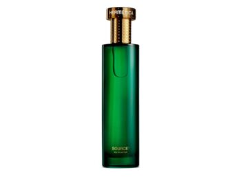 Frasco Agua de Perfume verde con tapón dorado Hermetica Source