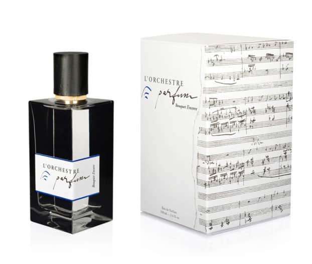 Frasco de agua de Perfume con caja con partitura musical L´Orchestre Parfum Bouquet Encore