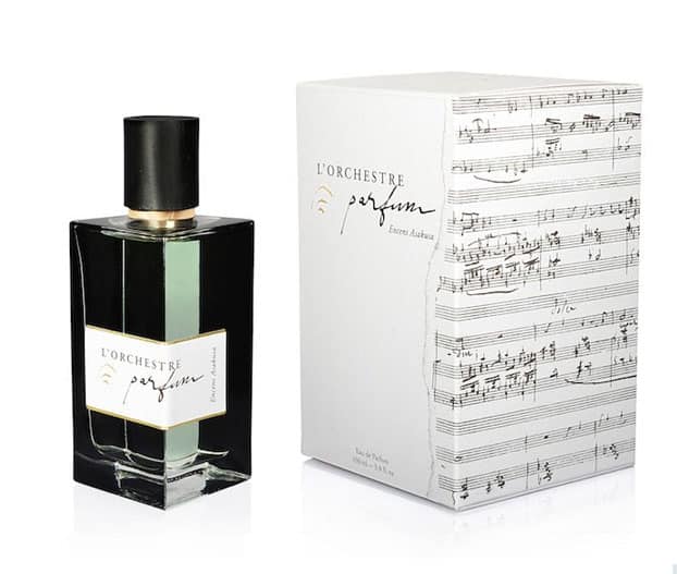 Frasco de agua de Perfume con caja con partitura musical L´Orchestre Parfum Encens Asakusa