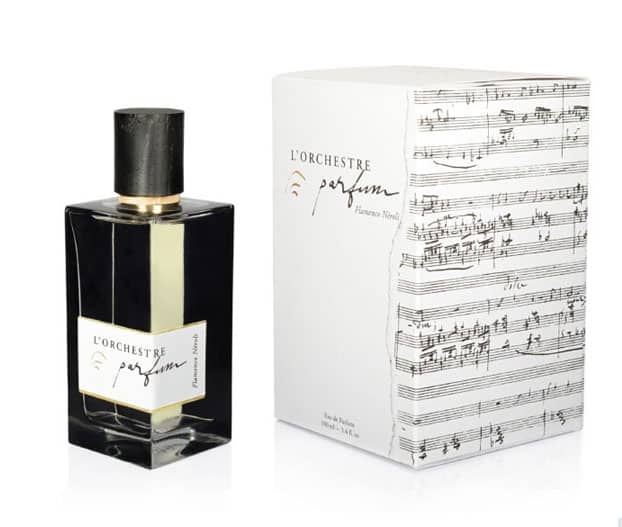 Frasco de agua de Perfume con caja con partitura musical L´Orchestre Parfum Flamenco Neroli 